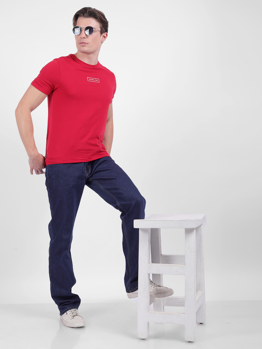 Numero Uno Men Solid Blue Jeans